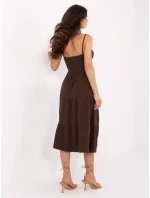 Šaty MI SK 62200.76 tmavě hnědé Šaty MI SK 62200.76 tmavě hnědé