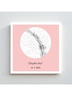 Personalizovaný magický fotoobraz v rámu - čtverec 20x20 - hvězdná mapa Personalizovaný magický fotoobraz v rámu - čtverec 20x20 - hvězdná mapa
