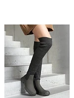 Dámské kombinované kozačky 68140 zelené - Solea