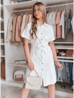 LOVE ME MIDI midi košilové šaty bílé FashionStreet EY2595