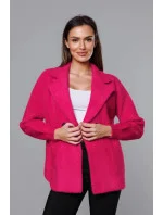 Krátký růžový přehoz přes oblečení typu alpaka (CJ65)