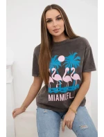 Halenka z rubané bavlny Miami hnědý Halenka z rubané bavlny Miami hnědý