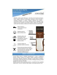 Vložky Coccine froté z bílé bavlny na latexu 34-41