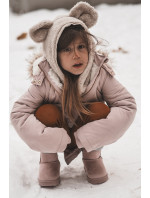 Dětské zateplené sněhule se zipem Pink Big Star