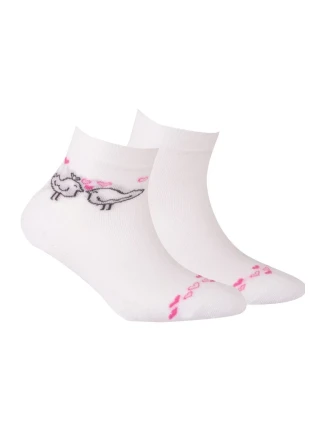 TENKÉ PONOŽKY BARVA 6-11 LET DÍVKY BÍLÉ 30-32 TENKÉ PONOŽKY BARVA 6-11 LET DÍVKY BÍLÉ 30-32