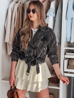 Mini sukně s volánem FALBELA ecru FashionStreet CY0493