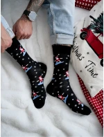 Milena ponožky 1290-032 Christmas Santa Snowboard 38-46