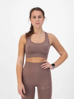 Rogelli TRINITY sportovní podprsenka špinavě růžová L