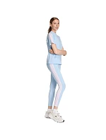 Dámské legíny adidas Essentials 3-Stripes Cotton, světle modré, KD2352