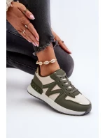 Dámské tenisky z ekologické kůže zelené Kajmány