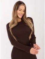 Šaty D93050Z30372A2EN tmavě hnědé Šaty D93050Z30372A2EN tmavě hnědé