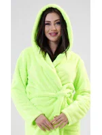 Dámský župan krátký s kapucí Limetka Dámský župan krátký s kapucí Limetka