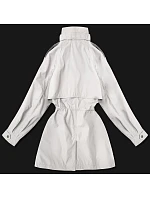 Dámská tenká bunda s větrovým límcem Goodlookin světle béžová (P3-6302-12)