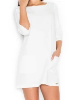 Dámské šaty K316 ecru - KATRUS