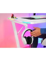 Herní stůl TRUST GXT 709W LUMINUS RGB WHITE