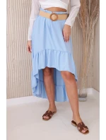 Sukně s delšími zády modrý