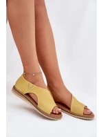 Kožené Dámské Sandály Artiker 46C1015 Žluté