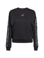 Dámská mikina adidas Animal Print 3-Stripes French Terry Sweatshirt black JM1835