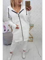 Hřejivá souprava s dlouhou mikinou ecru Hřejivá souprava s dlouhou mikinou ecru