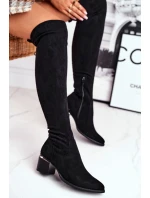 Dámské kozačky eko-semiš černé Can't Stop Dámské kozačky eko-semiš černé Can't Stop