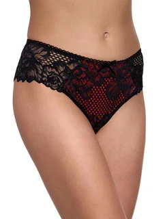 Dámské kalhotky 202 black/red - GABIDAR