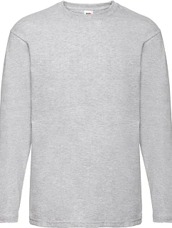 Fruit of the Loom Valueweight T LSL Tričko s dlouhým rukávem 16.1038 heather grey