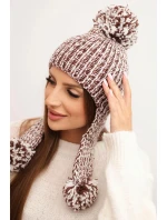 Dámská čepice ušanka Emma K343 hnědá