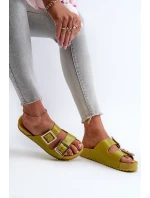 Dámské Žabky Hladké ZAXY LL285077 Limetkové