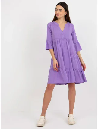Dámské šaty D73761M30214B fialové - FPrice