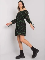 Šaty LC SK 22K 3040.19P černá a zelená