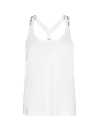 Plážový top KW0KW01002-YCD bílá - Calvin Klein Plážový top KW0KW01002-YCD bílá - Calvin Klein