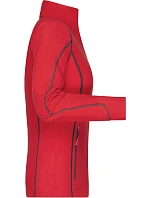 Daiber JN 596 Dámská strukturovaná fleecová bunda 02.0596 red/carbon Daiber JN 596 Dámská strukturovaná fleecová bunda 02.0596 red/carbon