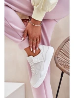 Dámské Sportovní Boty Tenisky Z Eko Kůže Bílé Telisiria Dámské Sportovní Boty Tenisky Z Eko Kůže Bílé Telisiria