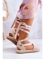 Dámské elegantní espadrilky Big Star - světle růžové