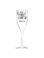 Personalizovaná nerozbitná prosecco sklenice s fotkou mazlíčka a textem Personalizovaná nerozbitná prosecco sklenice s fotkou mazlíčka a textem
