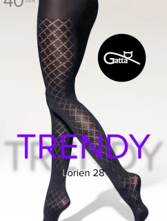 LORIEN - 28 Vzorované punčocháče