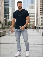 FashionStreet pánské tmavě modré bavlněné tričko NX5123R