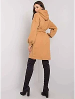 Mikina oversize šaty s páskem velbloudí (7253) Mikina oversize šaty s páskem velbloudí (7253)