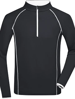 Daiber JN 498 Pánské funkční tričko s dlouhým rukávem 02.0498 black/white