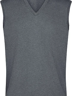 Daiber JN 657 Pánská svetrová vesta s výstřihem do V 02.0657 grey heather