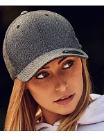 Flexfit 6355 6 panelová kšiltovka "Melange" 55.6355 dark heather grey