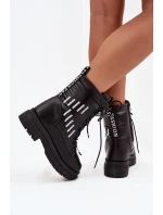 Dámské šněrovací sněhule Vinceza – černé Dámské šněrovací sněhule Vinceza – černé