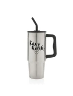 KÁVOHOLIK - stříbrný cestovní termohrnek 900 ml