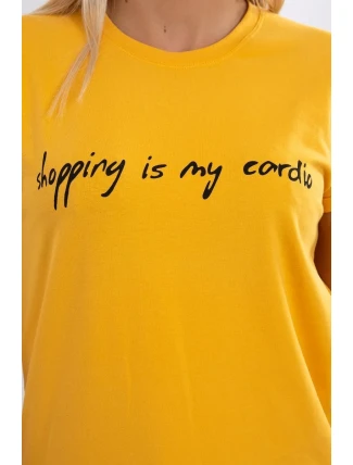 Nakupování halenek je moje kardio hořčice Nakupování halenek je moje kardio hořčice