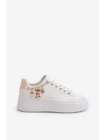 Dámské tenisky s ozdobou Bílé Celedria Dámské tenisky s ozdobou Bílé Celedria