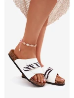 Dámské Pantofle S Klepem Na Korkové Platformě Béžové Baylin