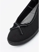 Trendy baleríny dámské černé bez podpatku Trendy baleríny dámské černé bez podpatku