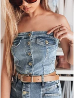 Dámský korzetový top GORSETORA modrý FashionStreet RY2826 Dámský korzetový top GORSETORA modrý FashionStreet RY2826