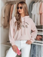 Dámská mikina nadměrné velikosti SPECIAL KITTY růžová FashionStreet BY1511 Dámská mikina nadměrné velikosti SPECIAL KITTY růžová FashionStreet BY1511
