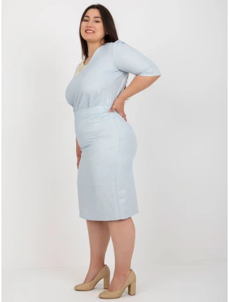 Sukně LK SD 506697.95 světle modrá Sukně LK SD 506697.95 světle modrá